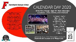 This is the flyer for the annual Calendar Day sponsored by the Tempo Club. Music students will be handing out calendars and accepting donations  Sept. 12 from 10-4 at East, Central and Creekside. 